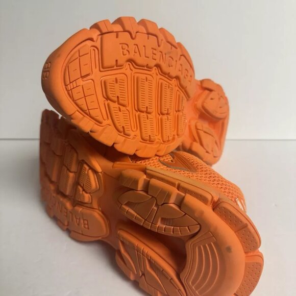 Balenciaga Mens Track 3 Sneaker Orange Size EU41 US8 - Picture 5 of 6